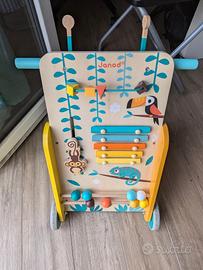 Carrellino primi passi in legno