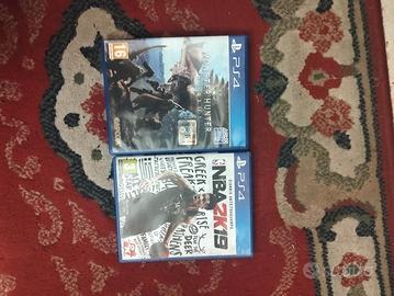 Monster hunter world e Nba 2k19
