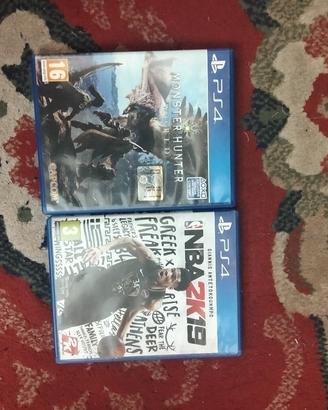 Monster hunter world e Nba 2k19