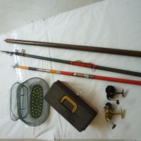 ATTREZZATURA  completa PER PESCA ,quasi REGALATA!