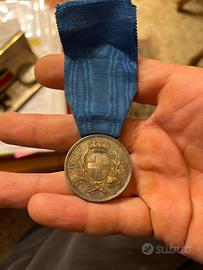Rara Medaglia Al Valore Militare Regno d’Italia –
