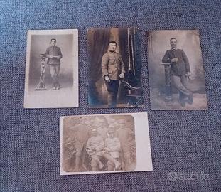 Lotto 4 foto Soldati Italiani ww1