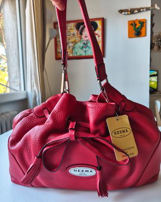 Borsa in vera pelle Artigianale Nuova !
