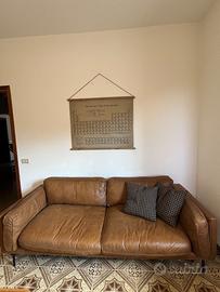Divano in pelle stile vintage