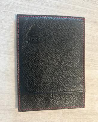 Porta carte in pelle ducati