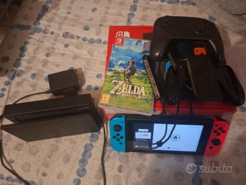 Nintendo Switch + controller originale + zelda