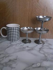 Coppette in acciaio inox per frutta o gelato