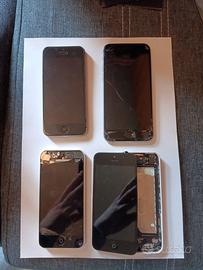 Lotto 4 iphone apple guasti per ricambi
