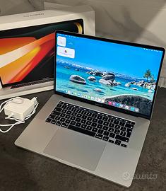 MacBook Pro 16” TouchBar 512GB Argento Completo