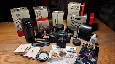 Canon T70 Command Back + obiettivi e flash