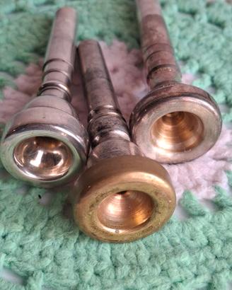 set di 3 bocchini per tromba
