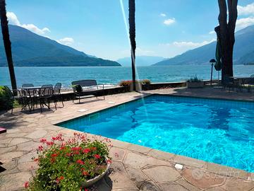 Ferragosto sul lago di como con piscina