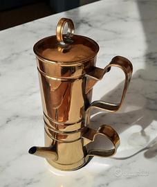 Caffettiera Napoletana vintage in ottone