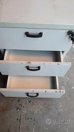 cassettiera su rotelle