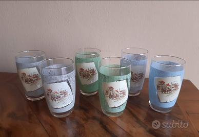 Bicchieri "the diligence London" anni '50 RARI