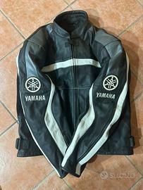 Giacca moto in pelle originale Yamaha taglia 56