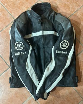 Giacca moto in pelle originale Yamaha taglia 56