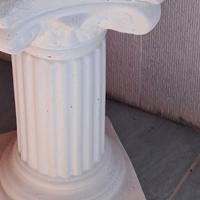 colonna + vaso in gesso