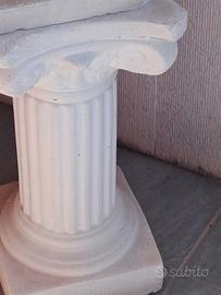colonna + vaso in gesso