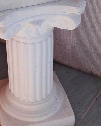 colonna + vaso in gesso