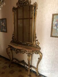 GRANDE SPECCHIERA 900 STILE BAROCCO CON MARMO
