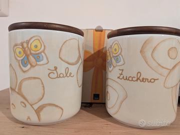 Set 2 barattoli Sale e Zucchero THUN in ceramica