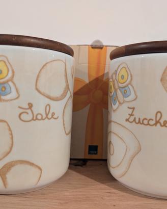 Set 2 barattoli Sale e Zucchero THUN in ceramica