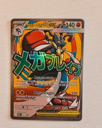 carta pokemon mega Lucario ex