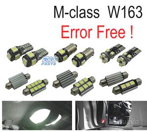 KIT 16 LAMPADE LED INTERNE PER MERCEDES CLASSE M W
