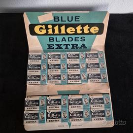 Confezione lamette Gillette blue blades extra NOS