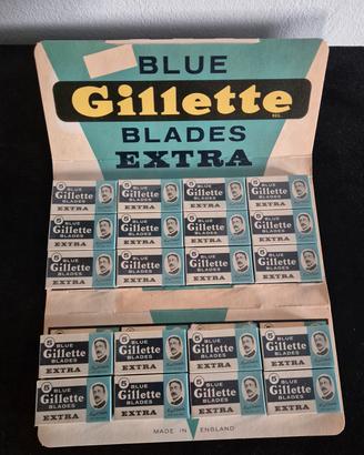 Confezione lamette Gillette blue blades extra NOS