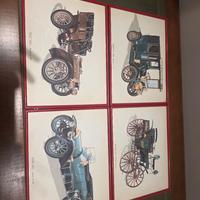 Stampe vintage raffiguranti automobili d'epoca