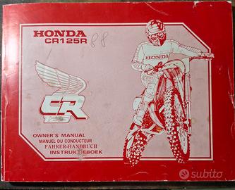Manuale uso e manutemzione Honda CR 125 1988