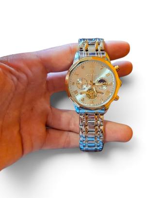 Orologio Poedagar Luxury Silver & Gold