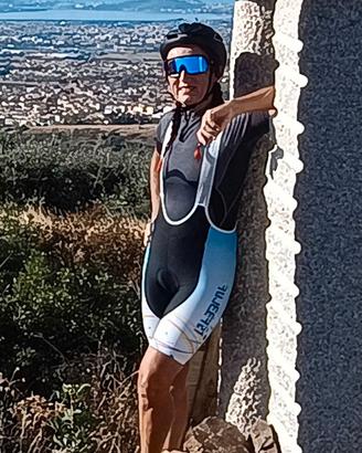 Tuta salopette ciclismo donna