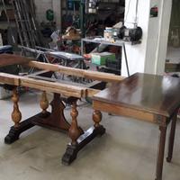 Tavolo allungabile in castagno