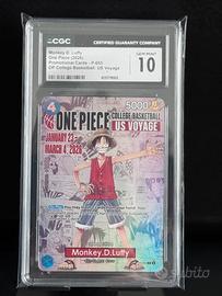 Luffy College Basketball promo CGC 10 gem mint