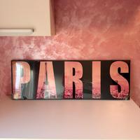 Quadro Parigi rosa e nero