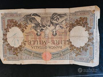 banconota 1000 lire anni 30