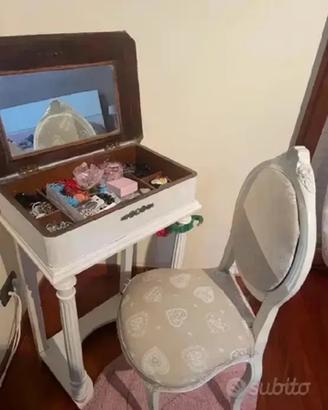 Toletta toeletta trucco mobile specchio sedia