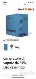 Generatore di vapore bagno turco