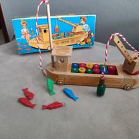 Nave cargo in legno western germany vintage