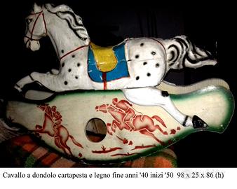 Cavallo a dondolo fine anni'40 inizi'50 originale 