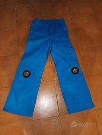 pantaloni da sci blu