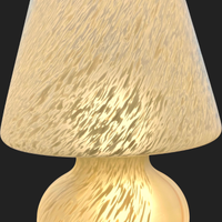 Lampada Fungo Murano Vintage XXL 52 cm a 4 Luci