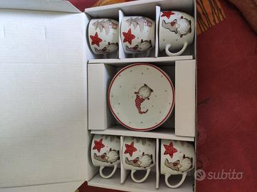 Set 6 tazze caffè porcellana Excelsa Gnomo