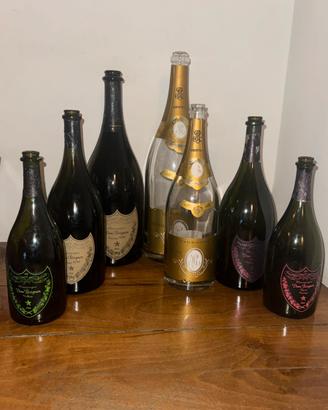 BOTTIGLIE PREGIATE VUOTE ARMAND DOM CRISTAL AZUL