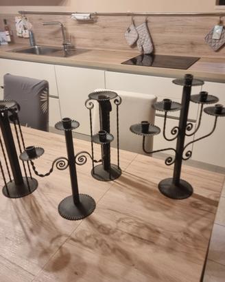 Candelabri  in Ferro Battuto