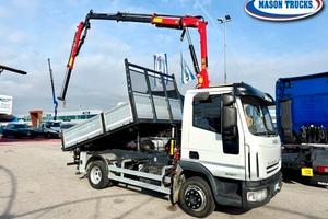 EUROCARGO 80E17 ribaltabile + gru con JIB