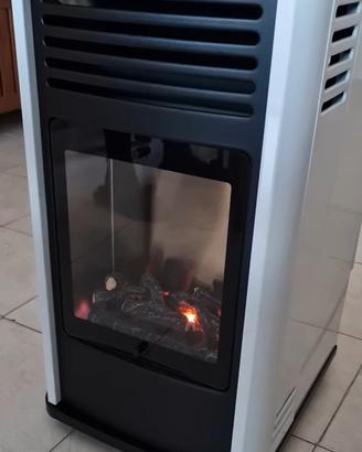 Stufa a gas effetto caminetto